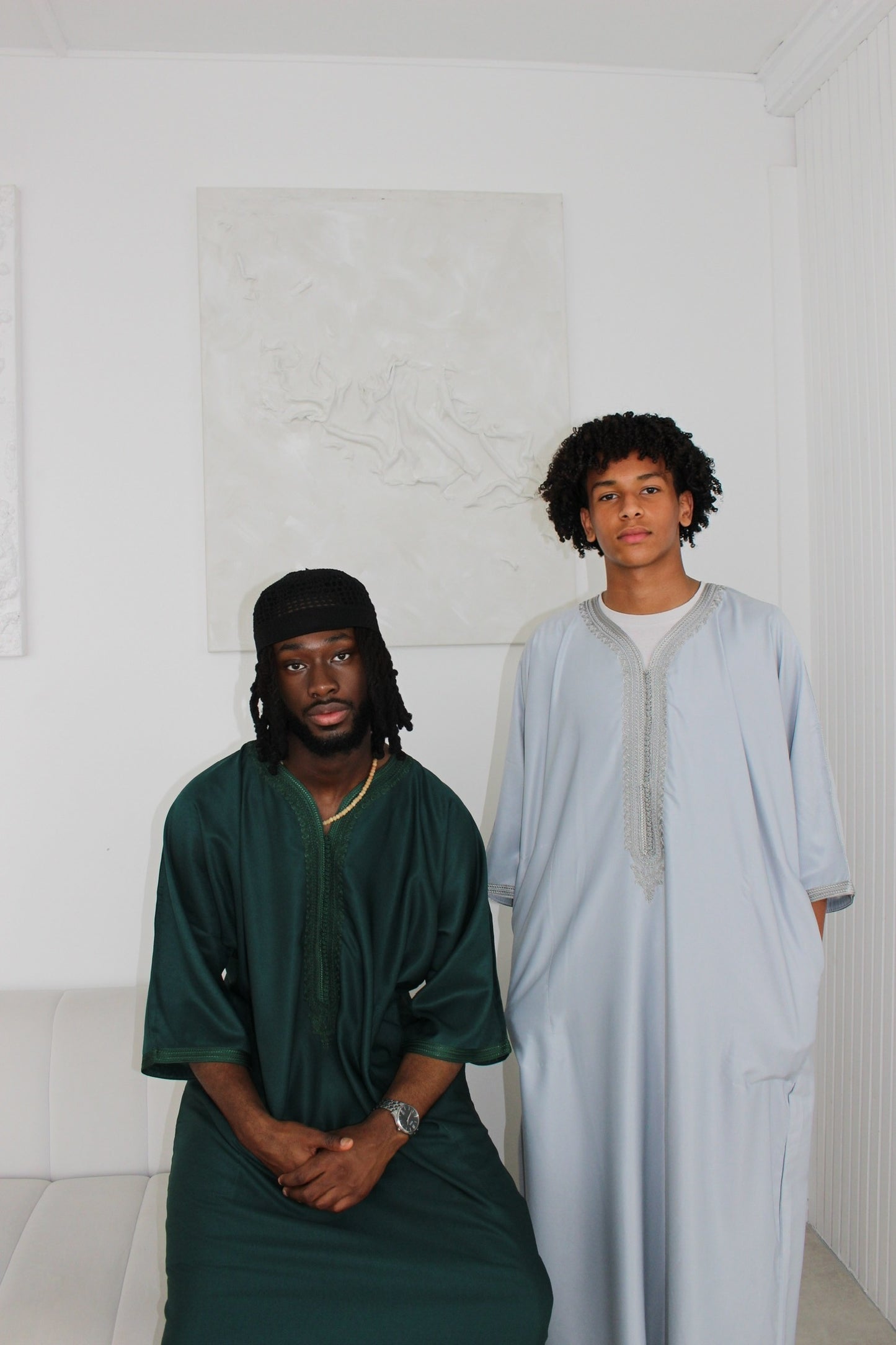 Blue Grey - Zayed Moroccan Thobe