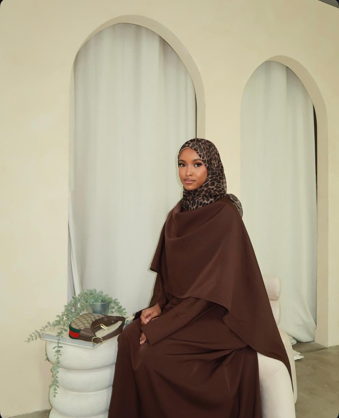 COCOA SCARF ABAYA