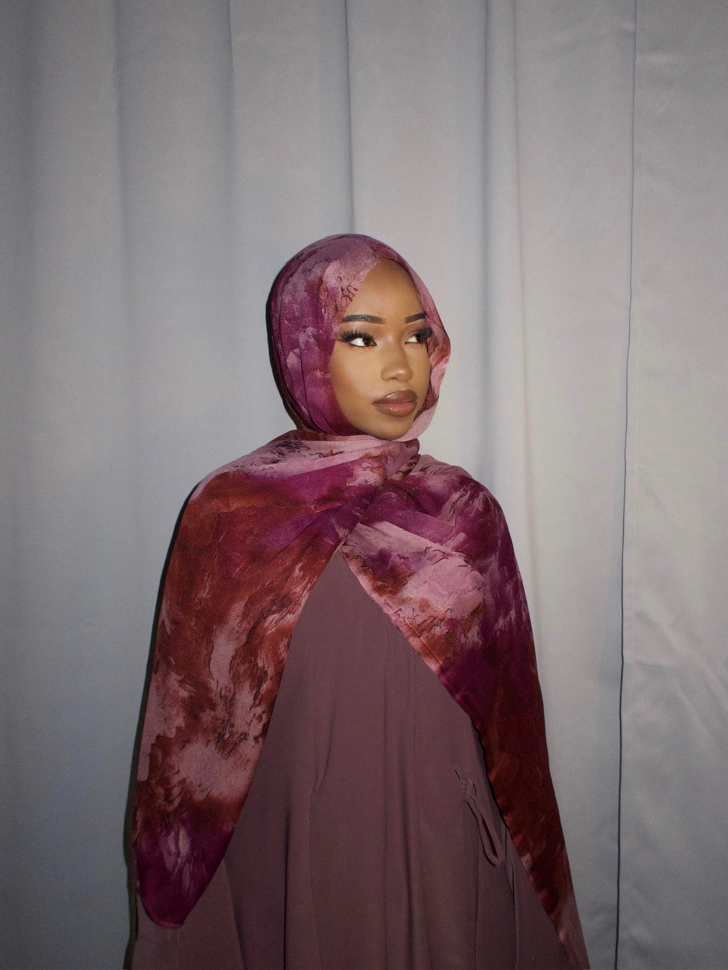 Pink tie abaya - Bow collection