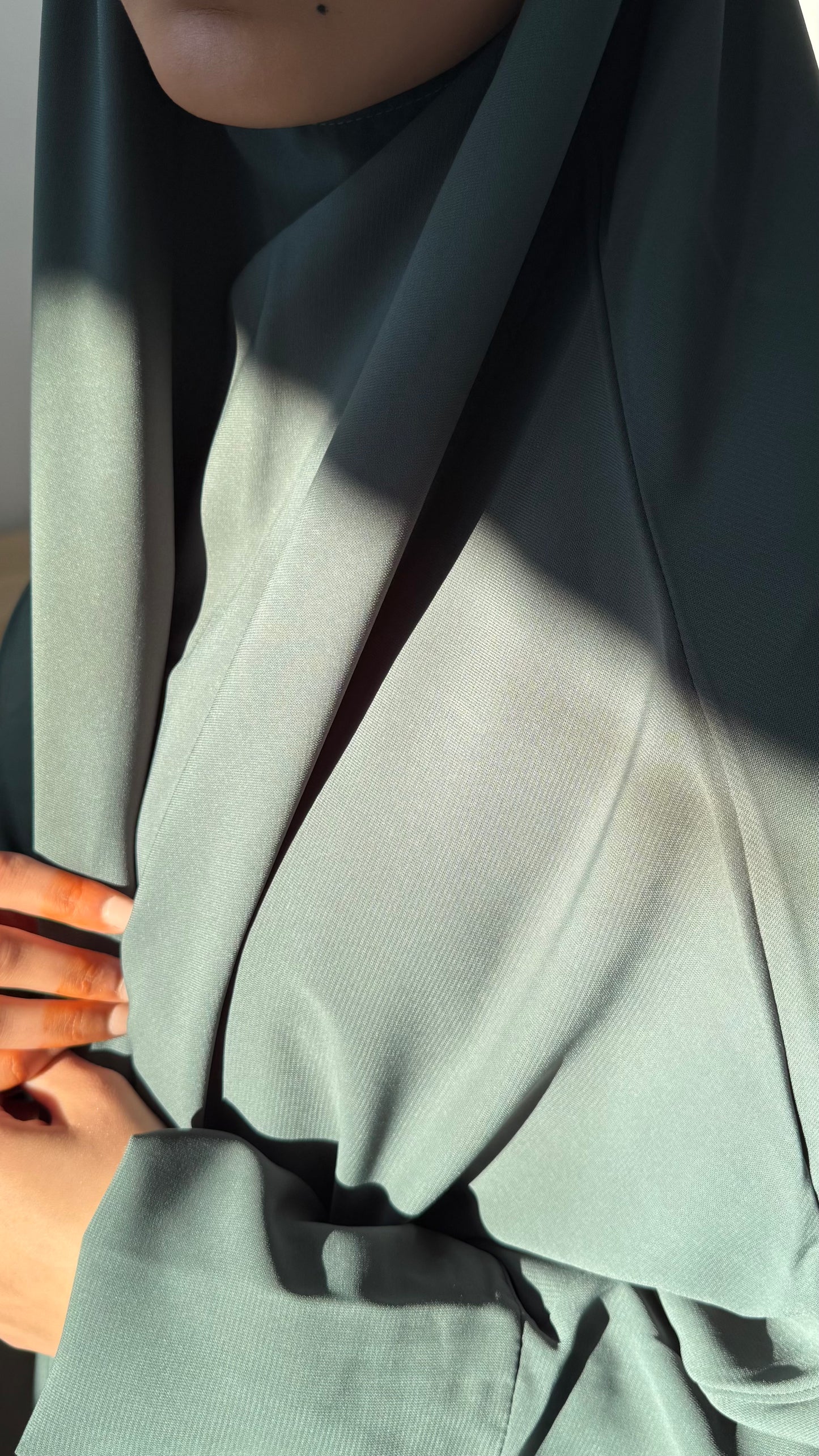 Teal blue 2 piece Jilbaab - Muslimah Collection