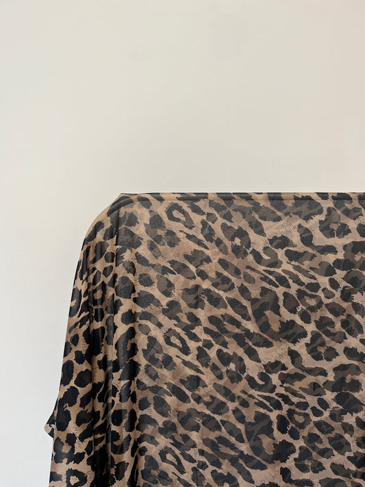 Brown sugar - Large print Leopard Hijab