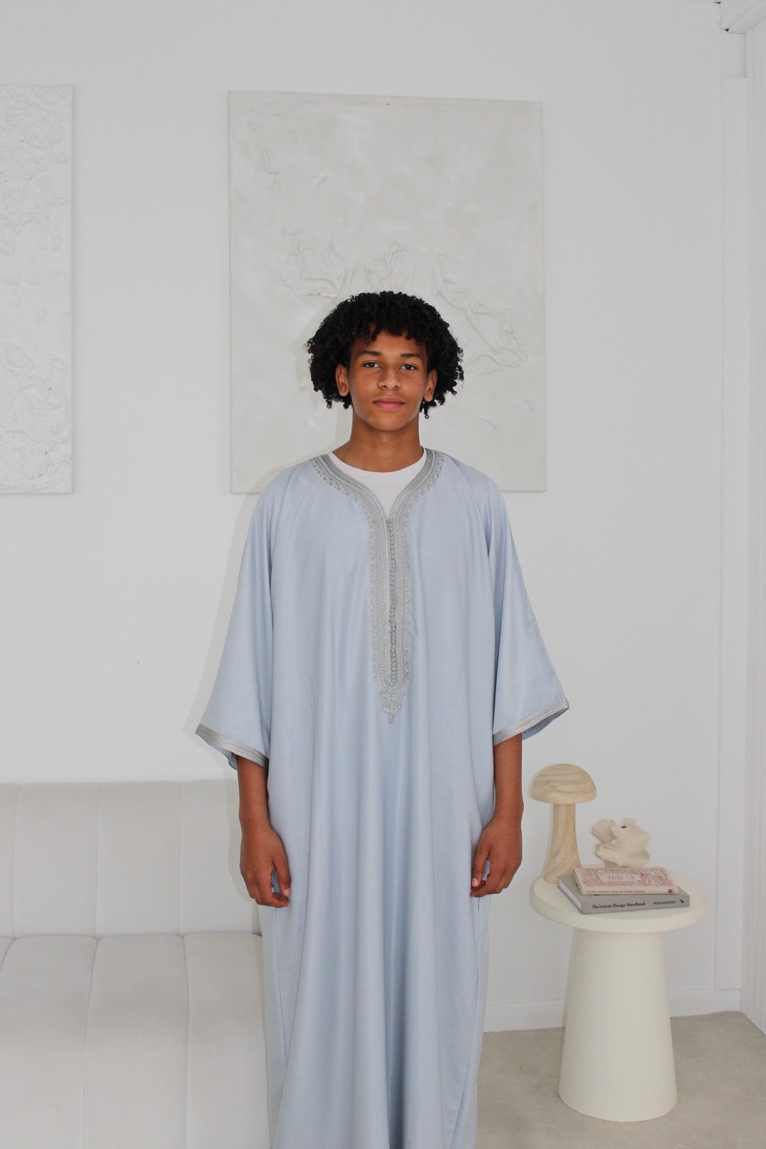 Blue Grey - Zayed Moroccan Thobe