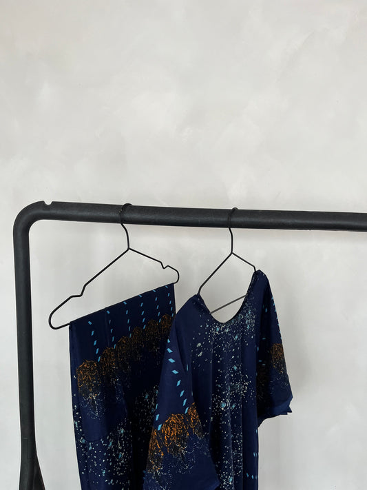 Navy blue baati set