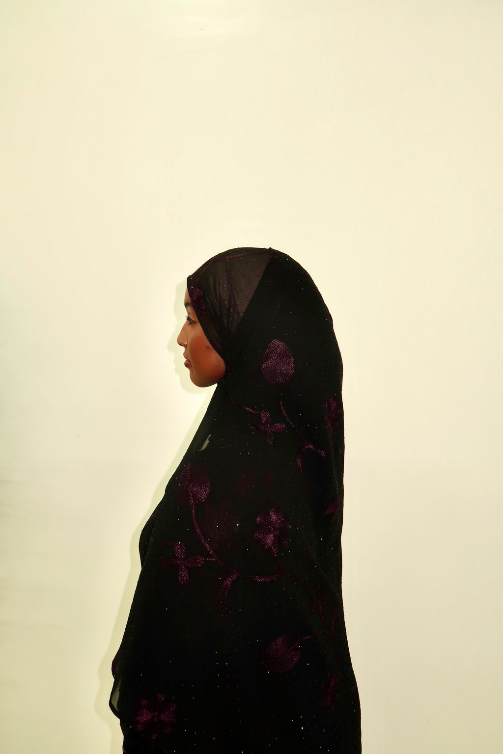 Lila Open Abaya