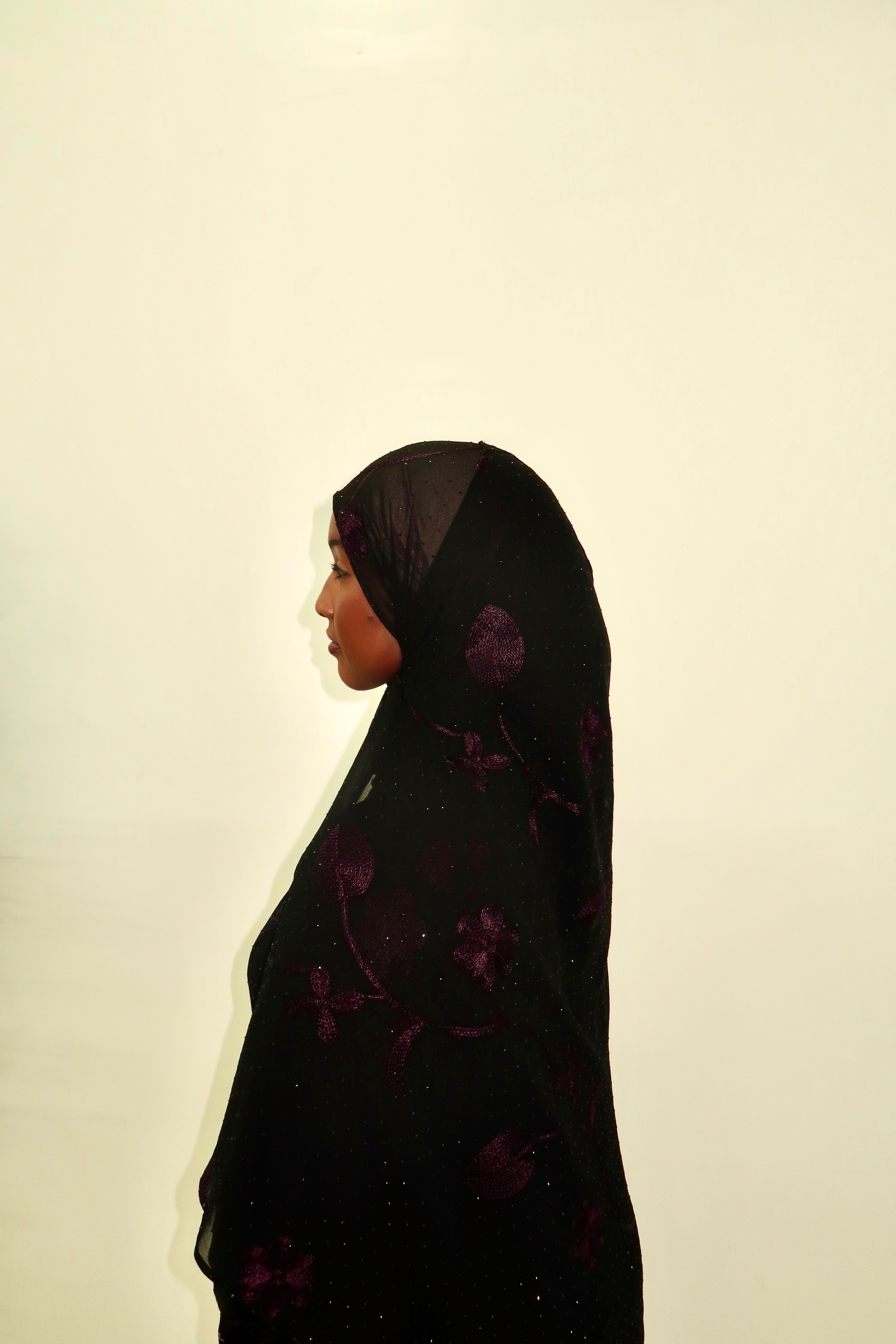 Lila Open Abaya