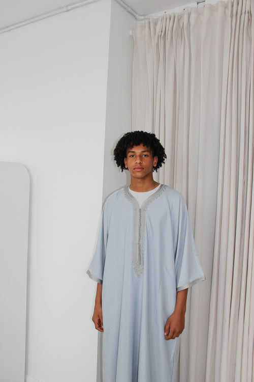 Blue Grey - Zayed Moroccan Thobe