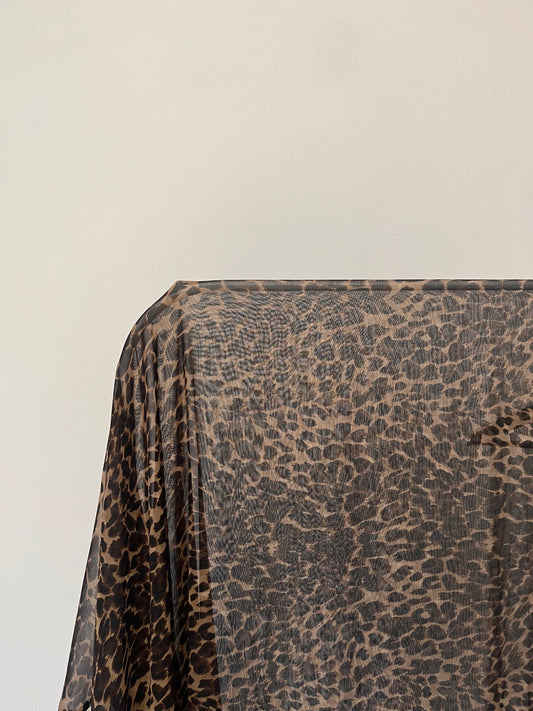 Mocha - Small print Leopard Hijab