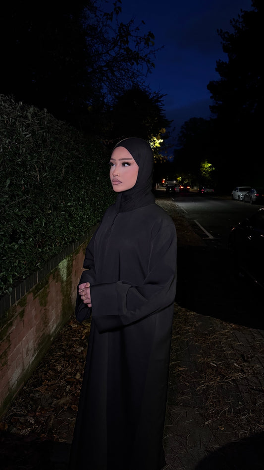 NOIR -  NAJM CLOSED ABAYA