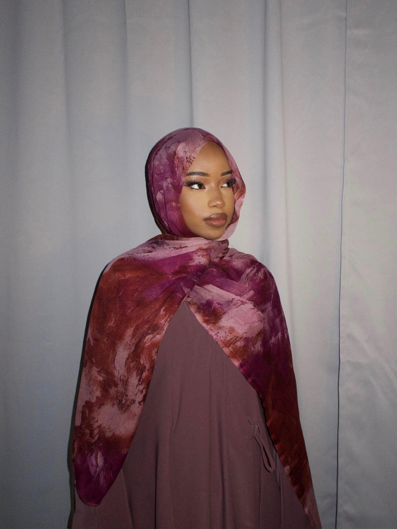 Pink tie abaya - Bow collection