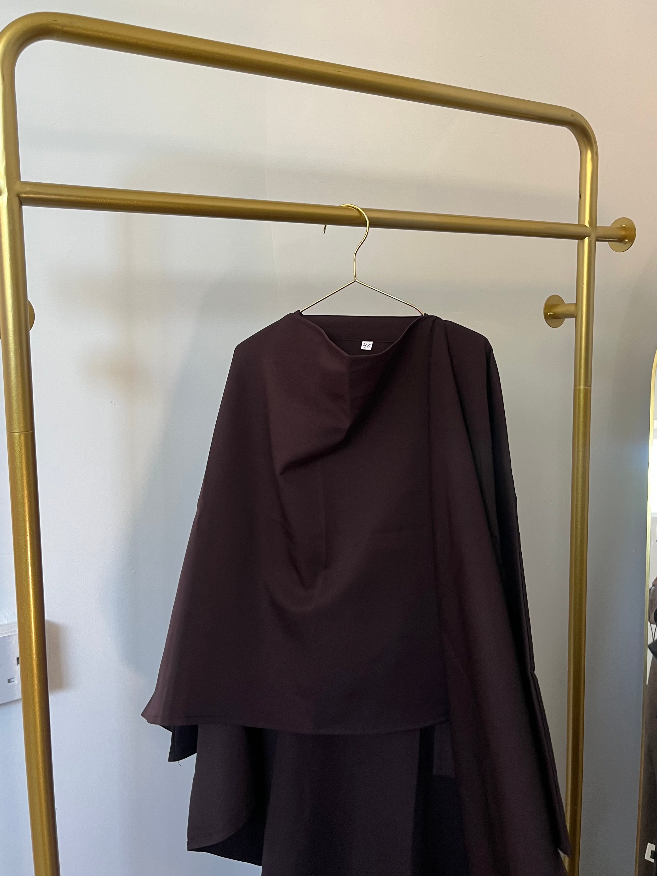 Kids Detachable Scarf Abaya